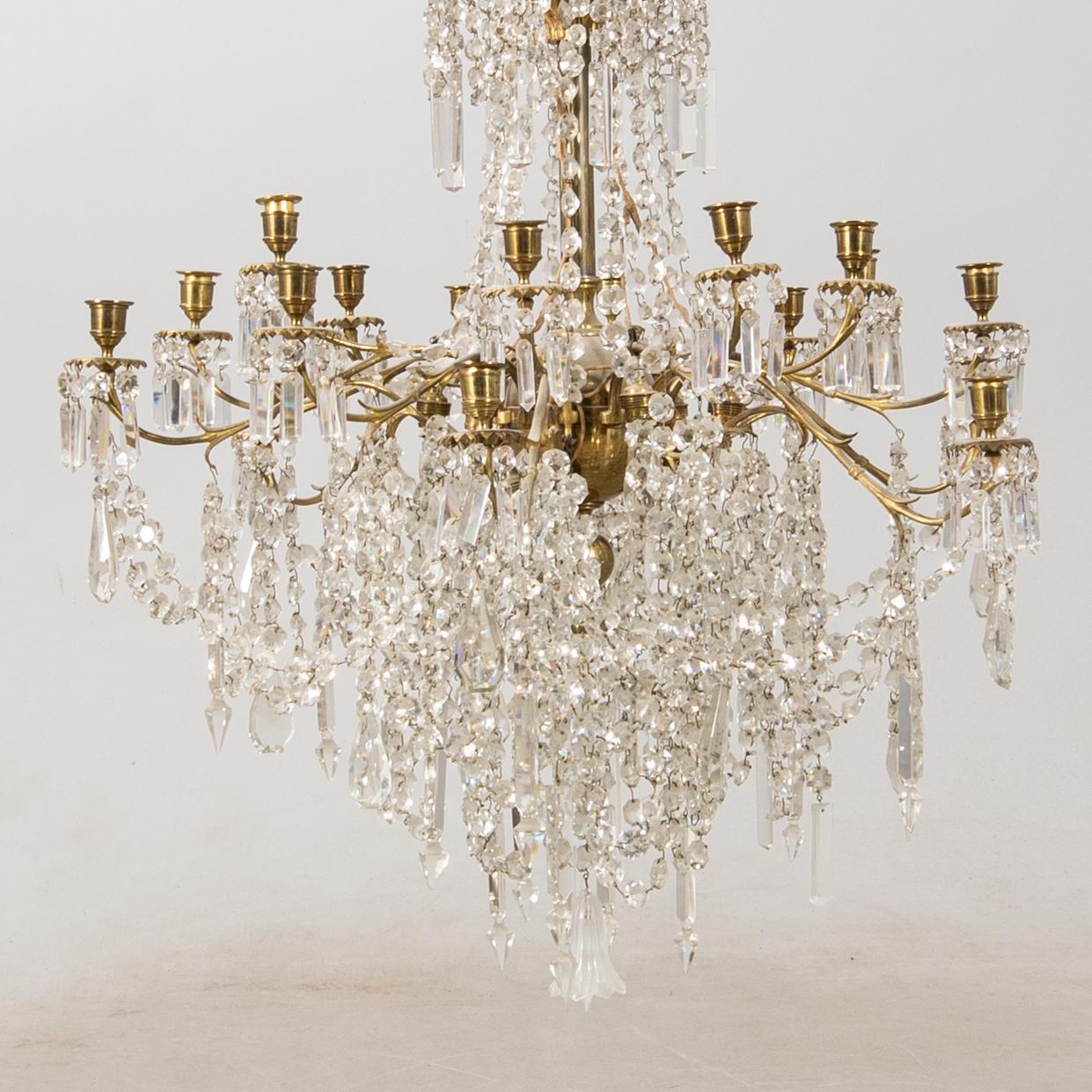 Ljuskrona sekelskiftet 1900.