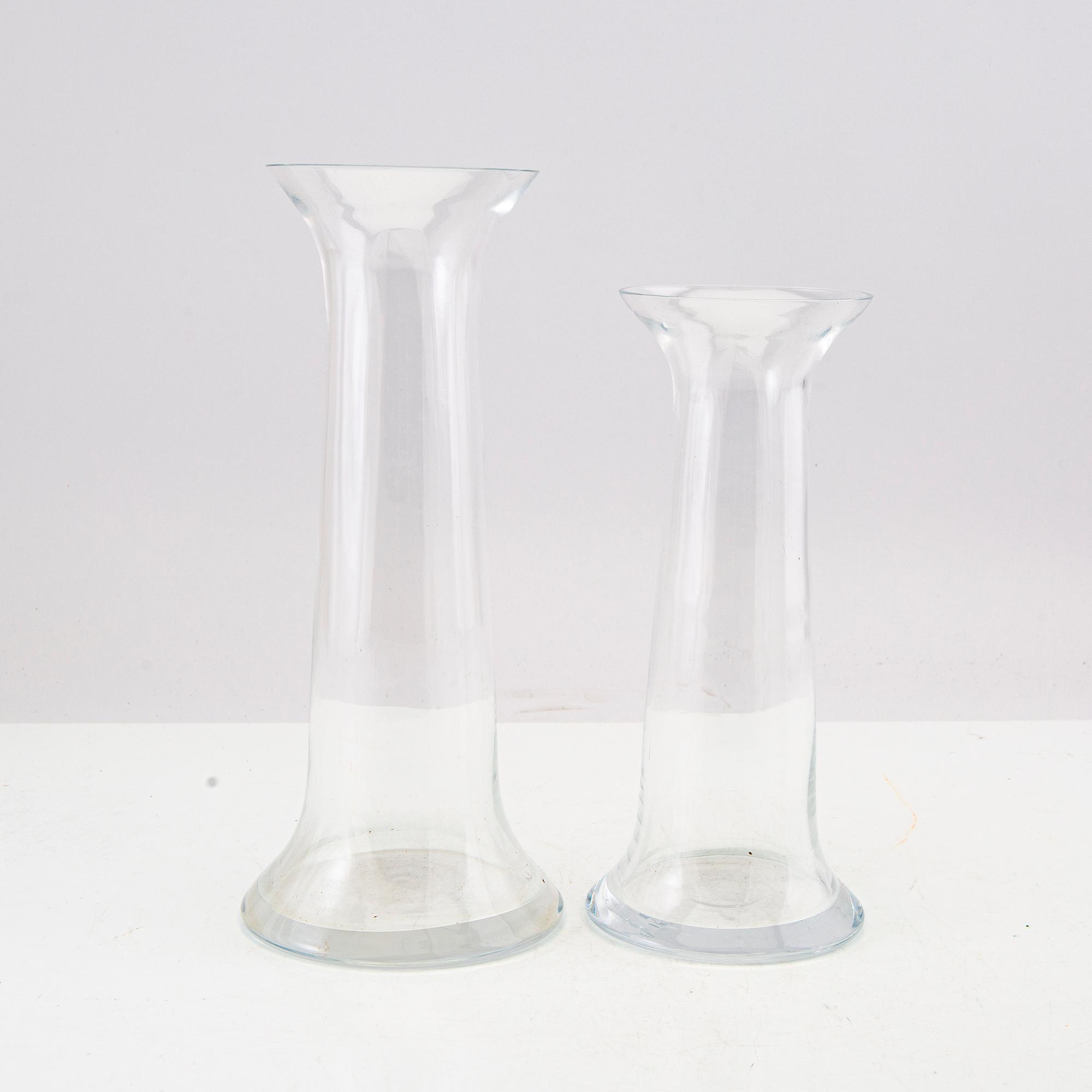 Jan & Berit Johansson, vases/decanter 5 pcs glass.