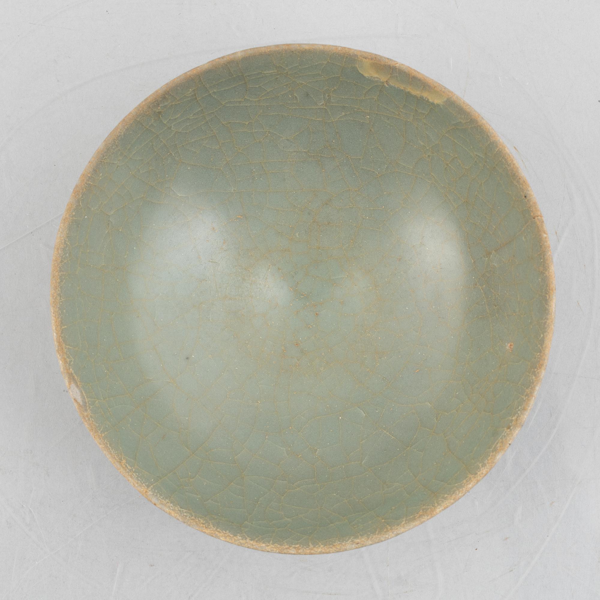 A celadon bowl, Joseon dynasty or possibly Yuan.
