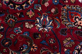 A Meshed carpet, c. 393 x 305 cm.