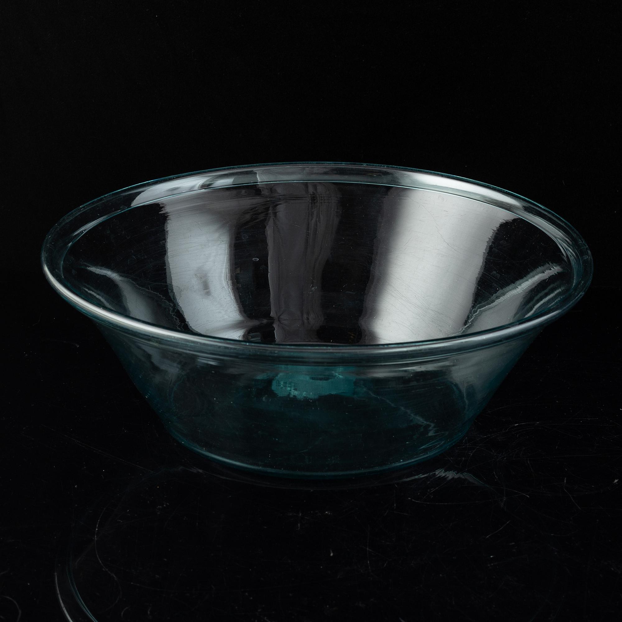 Skål / Mjölkfat, glas Sverige tidigt 1800-tal.