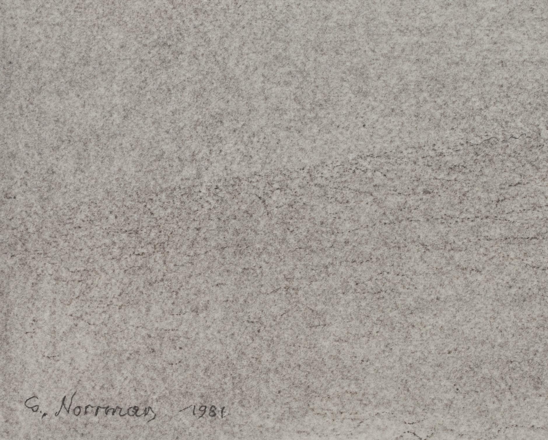 GUNNAR NORRMAN, blyerts, signerad och daterad 1981.