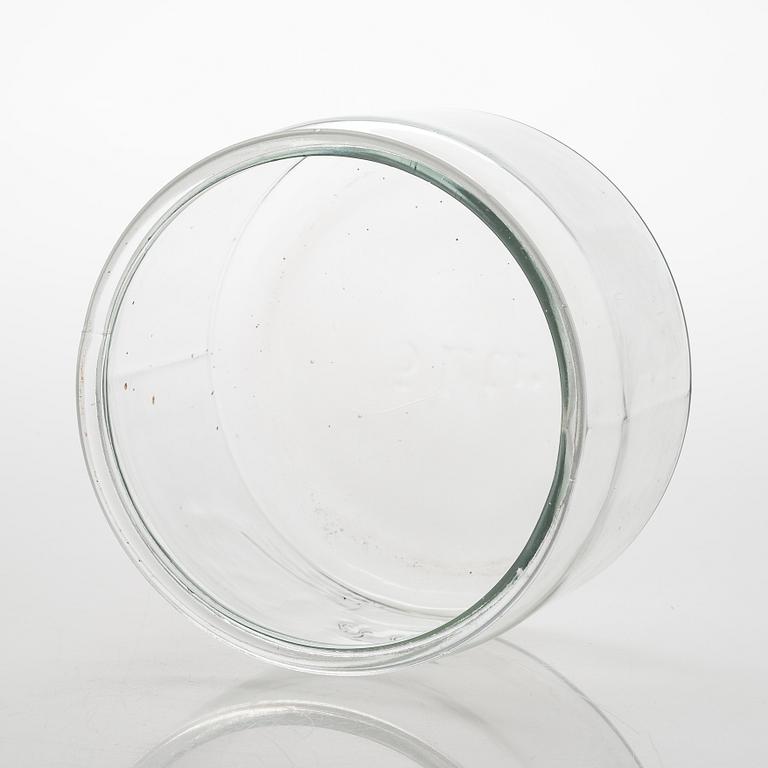 A set of 3 glass jars, among others Karhulan lasitehdas, first half of the 20th century.