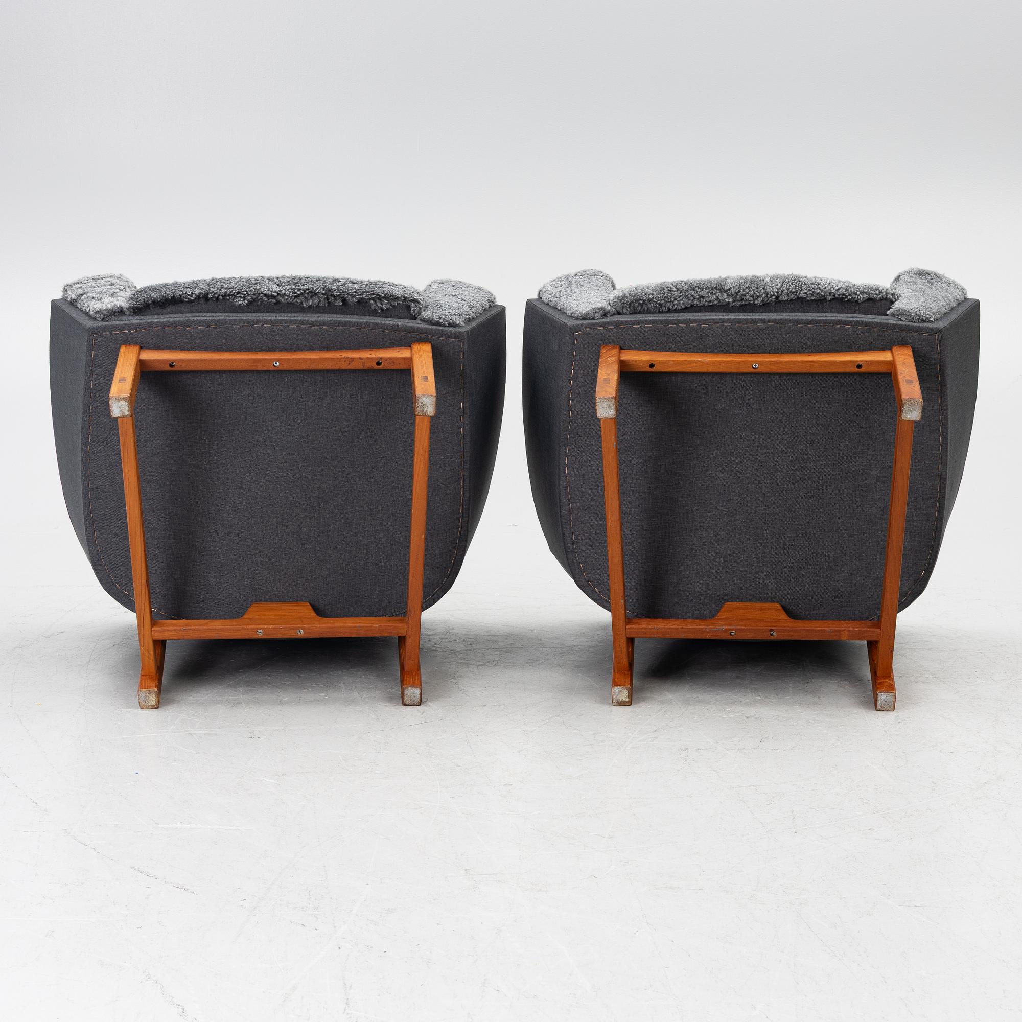 Lennart Bender, fåtöljer, ett par, "Corona", Ulferts, 1900-talets andra hälft.