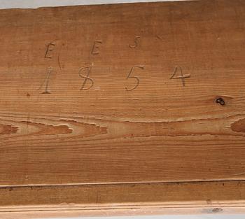 SÄNG, allmoge, 1800-talets mitt.
