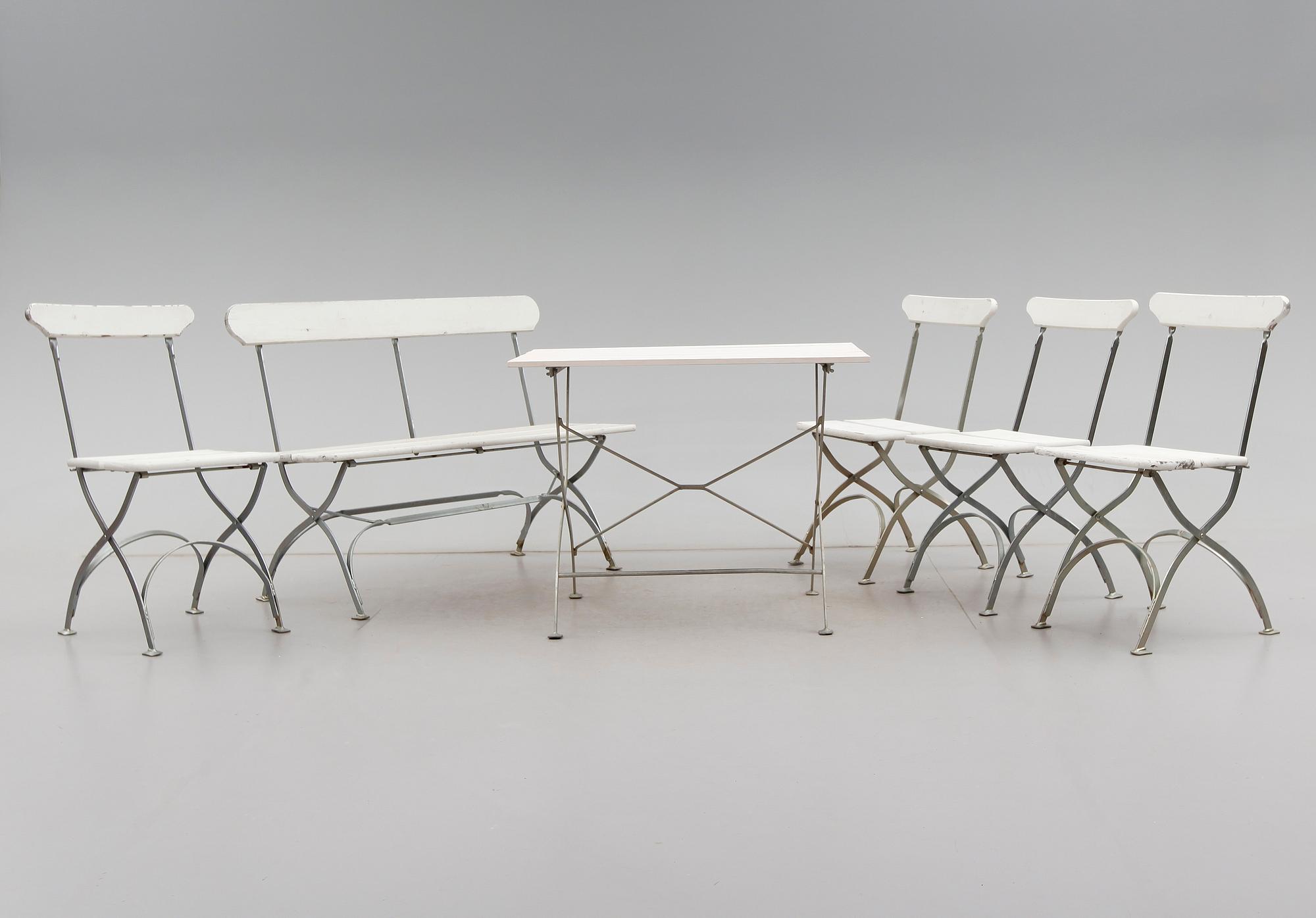 TRÄDGÅRDSGRUPP, 6 delar, Grythyttan, 1900-talets andra hälft.