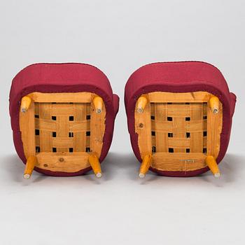 A 1950s pair of armchairs, "Elisabeth", for Asko Finland.