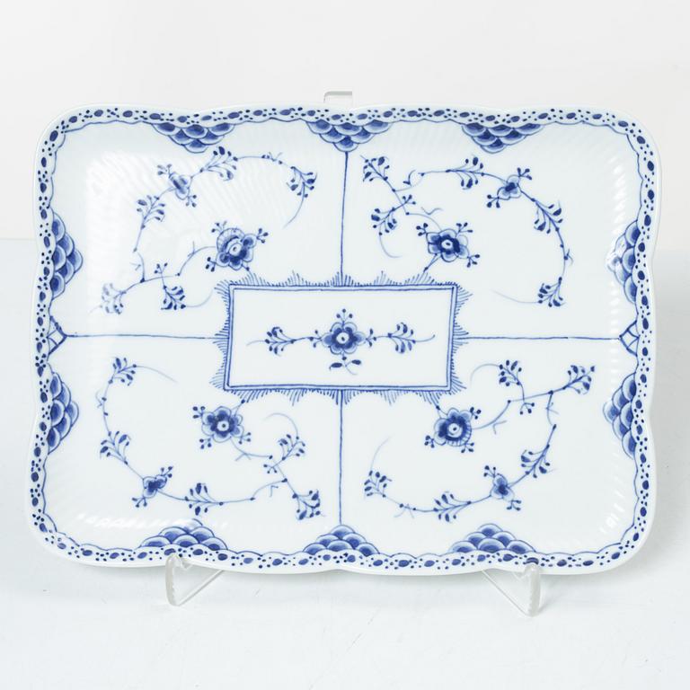 Royal Copenhagen, a 58-piece porcelain 'Blue Fluted' dinner and tea service, Denmark, mostly 1889-1934 but some pieces 1950-1984.