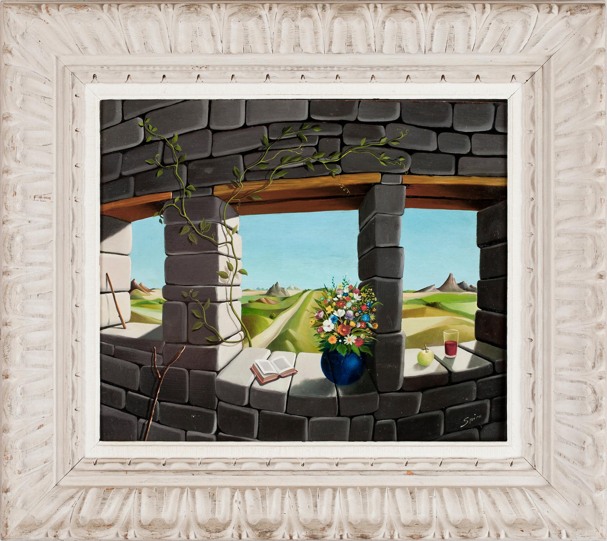 GEORGES SPIRO, olja på pannå, sign.