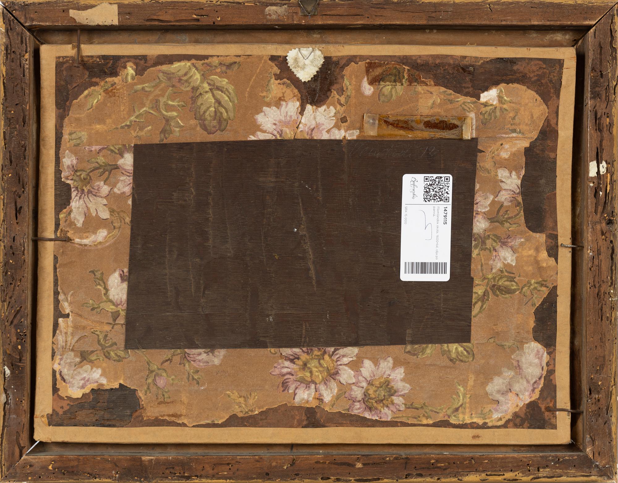 Flemish school, 17th Century, oil on panel.