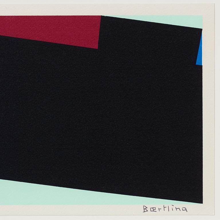 Olle Baertling, silkscreen in colours, 1951-68, signed 37300.