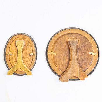 Two sterling Silver Guilloche Enamel frames, marks of David Andersen, Oslo Norway early 20th century.