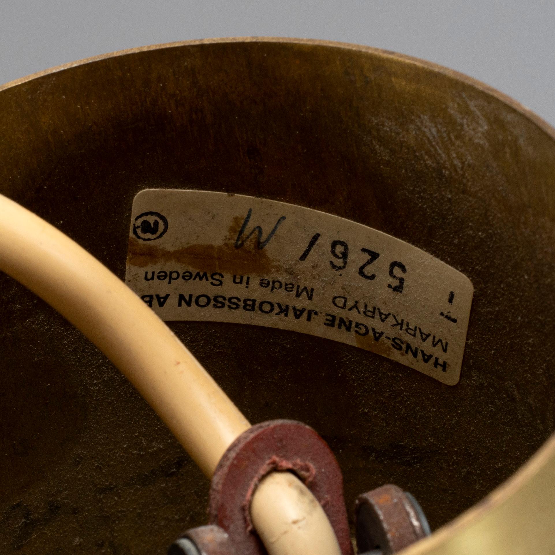 HANS-AGNE JAKOBSSON, a T526 ceiling light. Markaryd, Sweden.