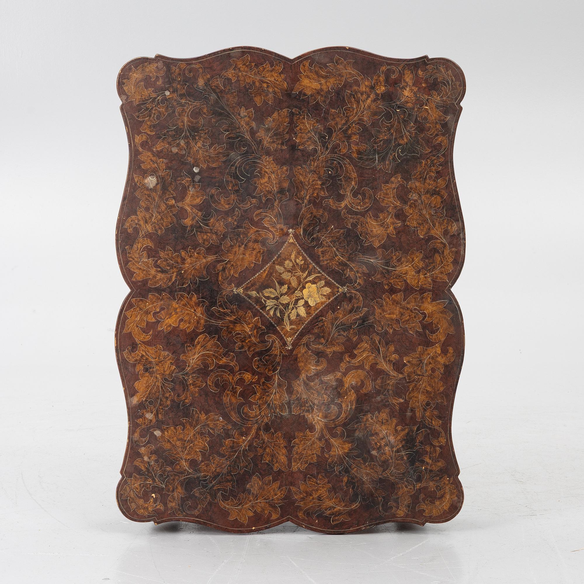 A Baroque style table, late 19th Century.