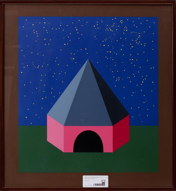 K-G NILSON, färglitografi. Sign o dat 1976. Numr 76/350.