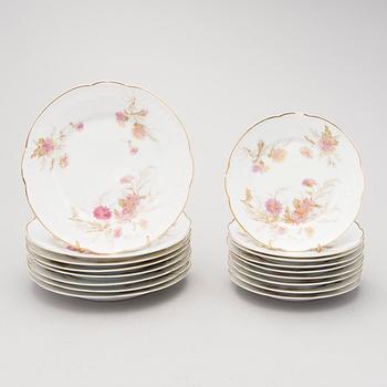 A 52-piece set of tableware in porcelain from Rosenthal, around year 1900.