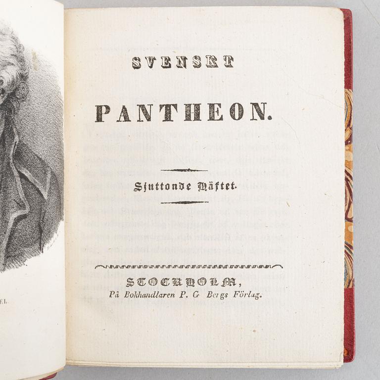 An attractively bound set, with 80 portrait plates, 5 vols.