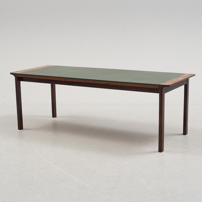A 1960's Danish sofa, with 2 easy chairs and 2 tables by Glostrup.