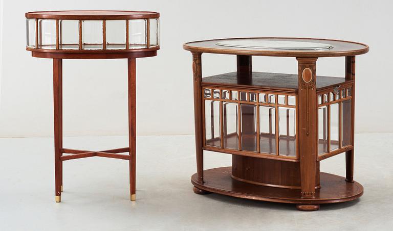 An Alfred Grenander Art Nouveau mahogany tea or smoke table, Germany ca 1909.