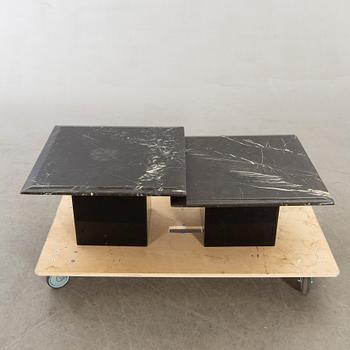 Satsbord, 2 delar, marmor, 1990-tal.