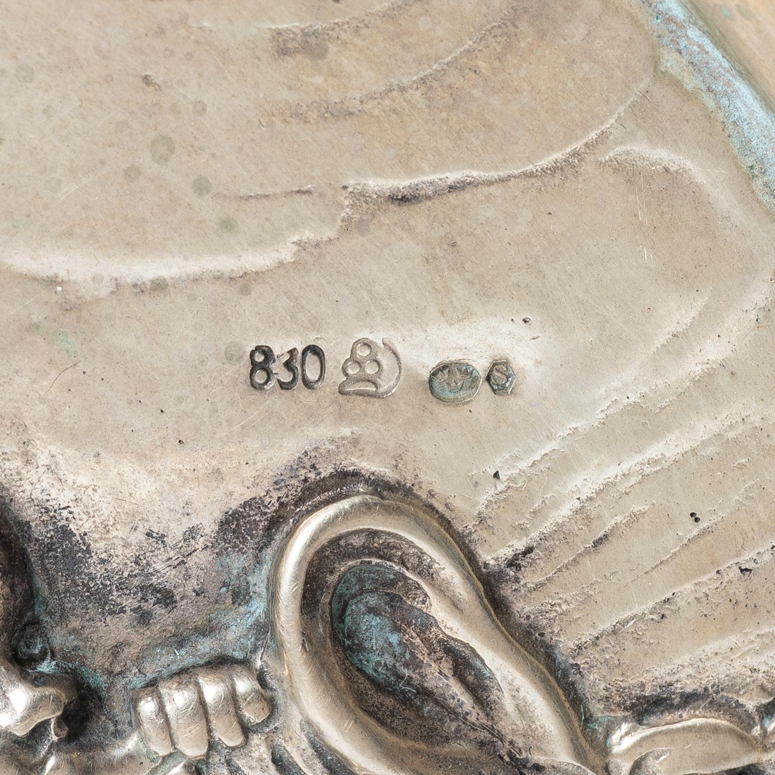 Praktfat, silver, historismus, Tyskland, tidigt 1900-tal.