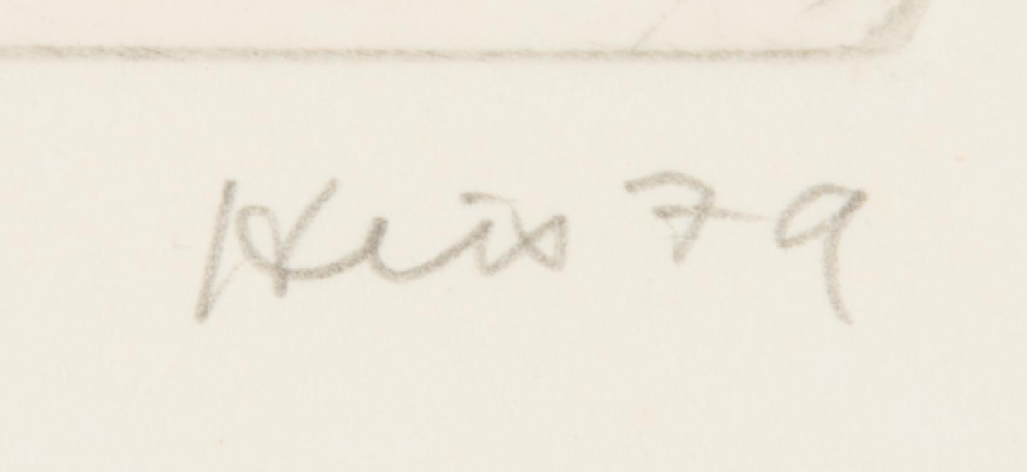 Outi Heiskanen, etsning, signerad och daterad -79, märkt Tpl'a 12.