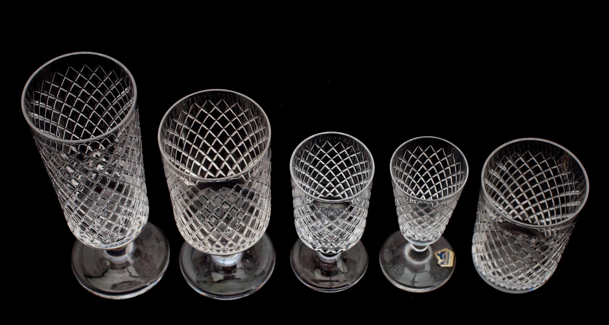 GLASSERVIS, 86 delar, "Citra", Vicke Lindstrand, Kosta.
