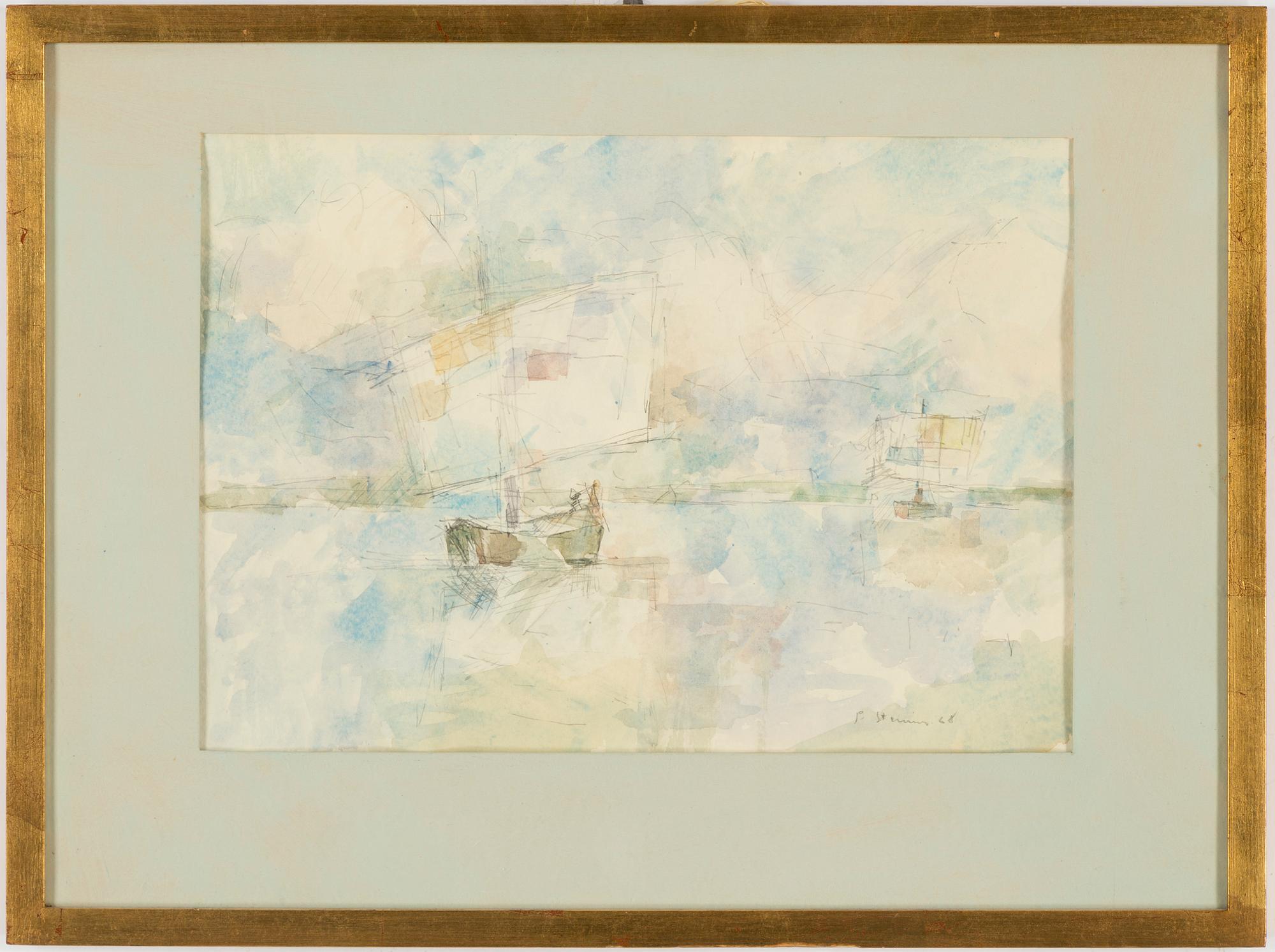 PER STENIUS, mixed media, signed and dated P. Stenius 68.