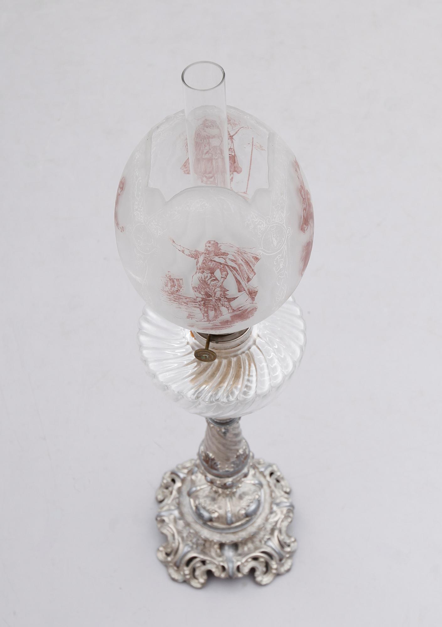 BORDSFOTOGENLAMPA, rokokostil, sent 1800-tal.