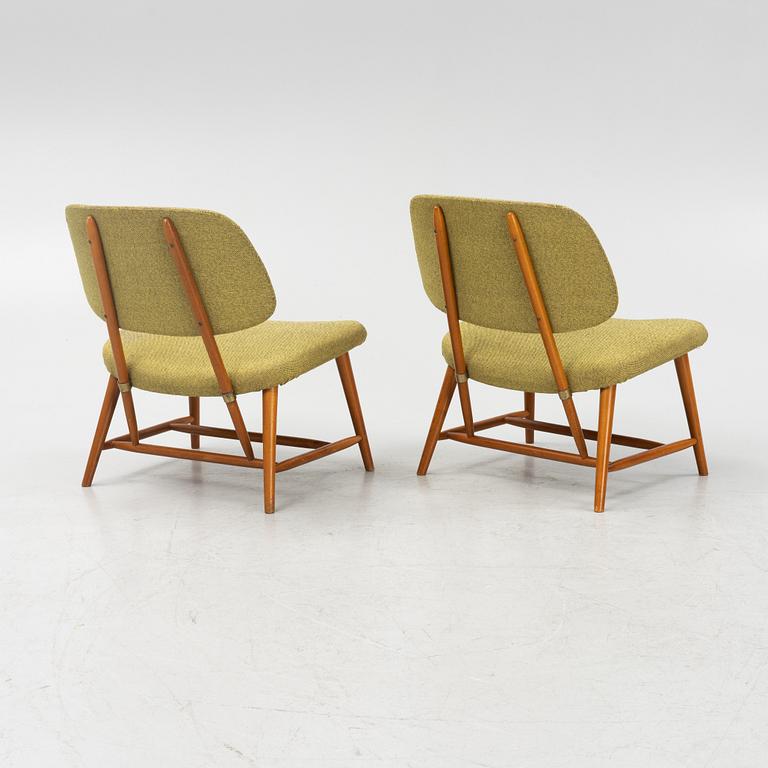 Alf Svensson, fåtöljer ett par, "TeVe", Bra Bohag, Studio Ljungs Industrier AB, Malmö, 1950-tal.