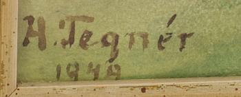HEDVIG TEGNER, watercolour signed and dated 1949 (?).