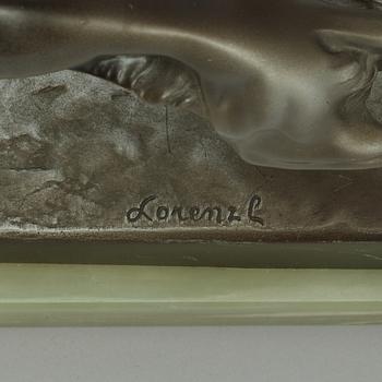 A Josef Lorenzl patinated bronze sculpture, Austria.