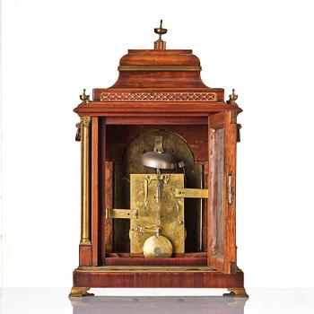 A George III mahogany and brass-mounted bracket clock marked Eardley Norton (active 1762-1794).