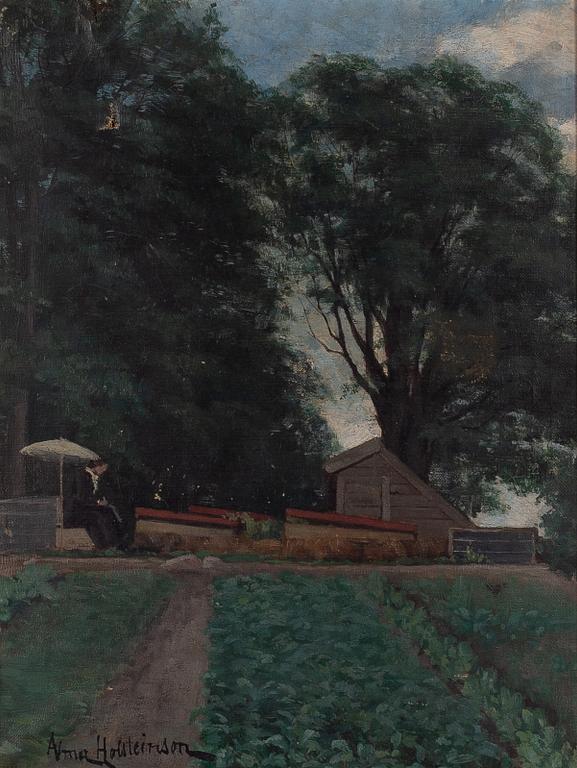 Alma Holsteinson, Under the parasol.