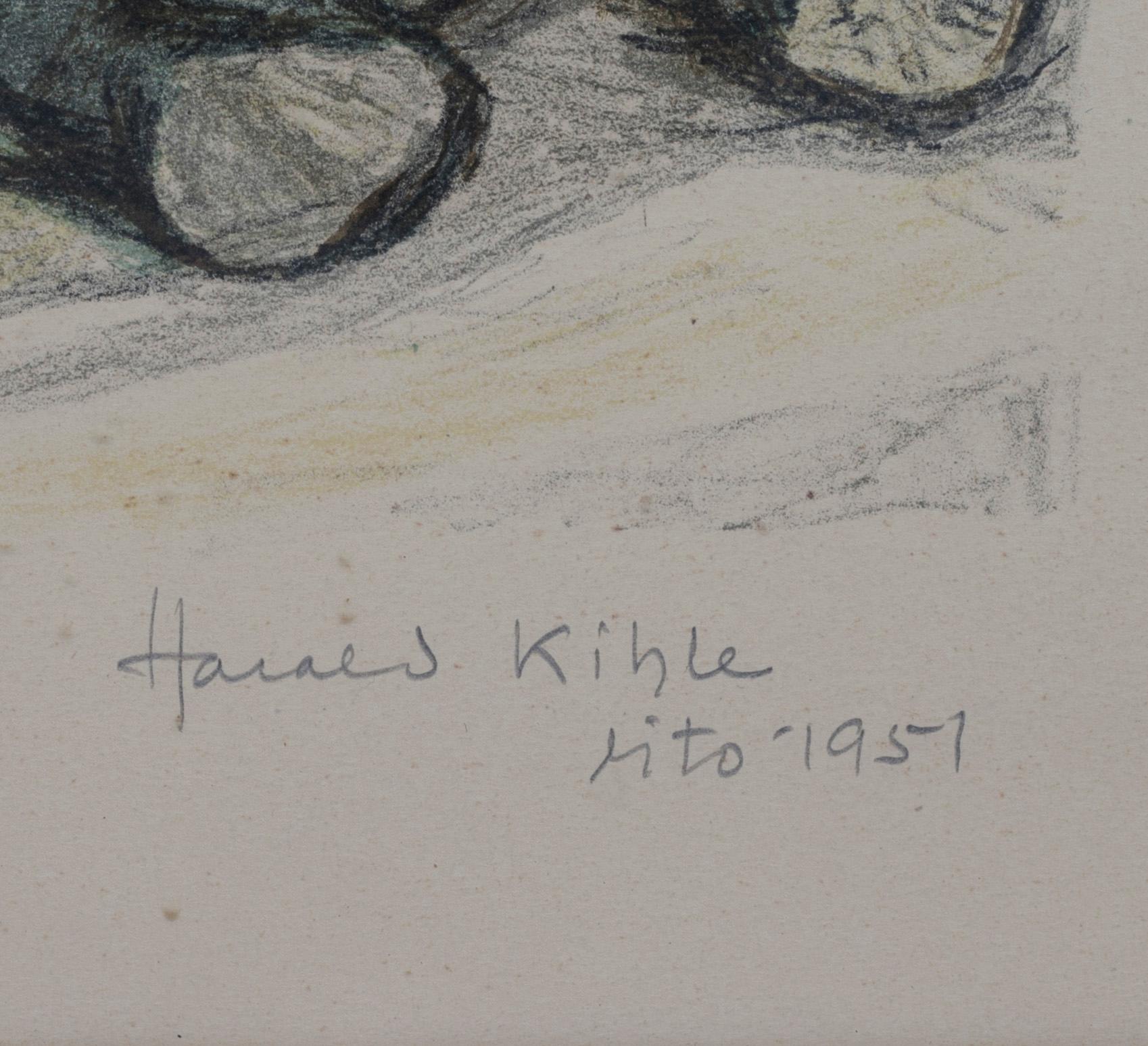 HARALD KIHLE, litografi, signerad och daterad -51.