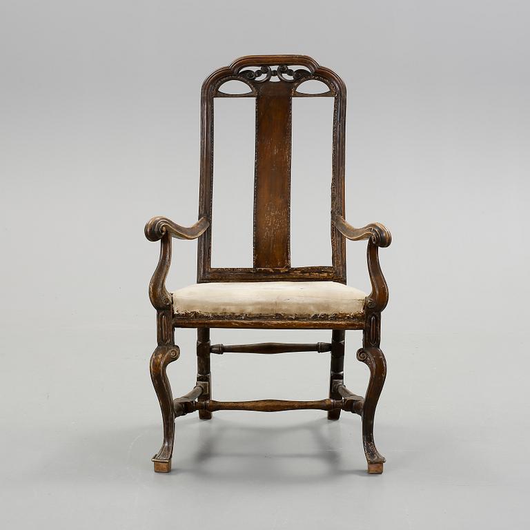 KARMSTOL, senbarock, 1700-tal.