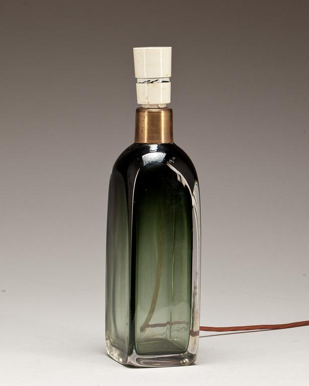 BORDSLAMPA, glas, Carl Fagerlund, Orrefors.