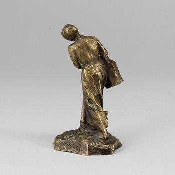 JULES AIMÉ DALOU, sculpture. Signed. Foundry mark. Bronze. Height 11 cm.