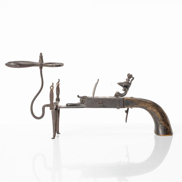 A mechanical flintlock from Wedevåg ironworks, later part 18th century / early 19th century.
