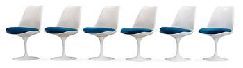 124. A set of six Eero Saarinen 'Tulip' chair, Knoll, USA, 1970's.