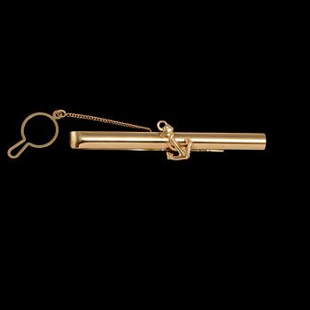 SLIPSNÅL, 18k guld, Jarl Sandin, Göteborg, 2006. Vikt 10 g.