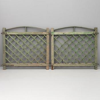 A pair of gates, from around the year 1900.