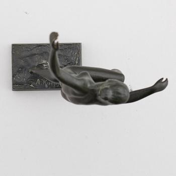 ARVID KNÖPPEL, Sculpture. Bronze. Signed and dated -24. Foundry mark. Height 20.5 cm.