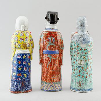 FIGURER, 3 st, Kina, 1900-talets mitt.