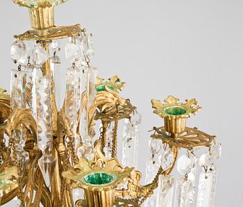 A pair of candelabras, second half of the 19th century.