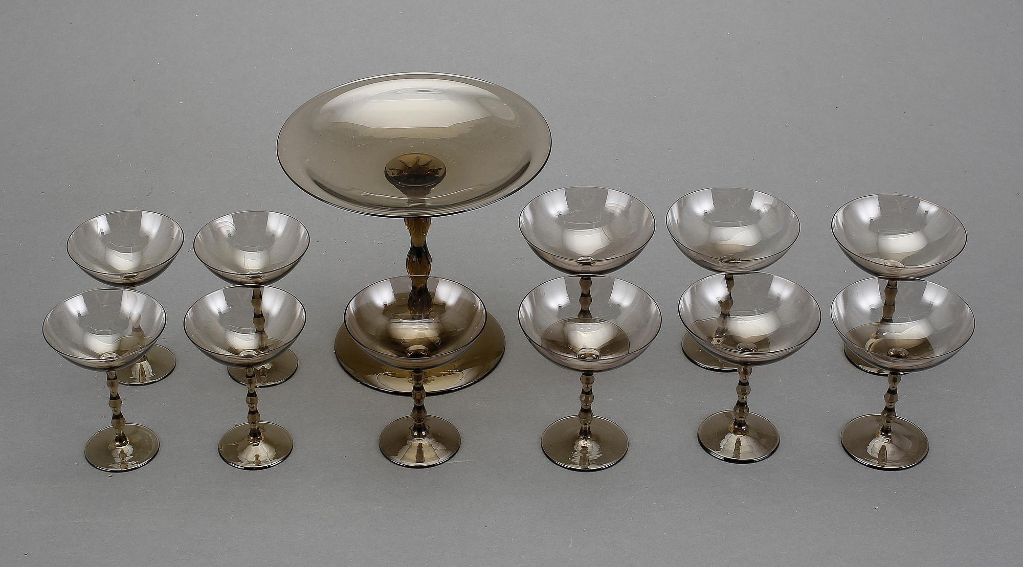 GLASSERVISDELAR, 12 st, "Stork", Simon Gate, Sandvik.