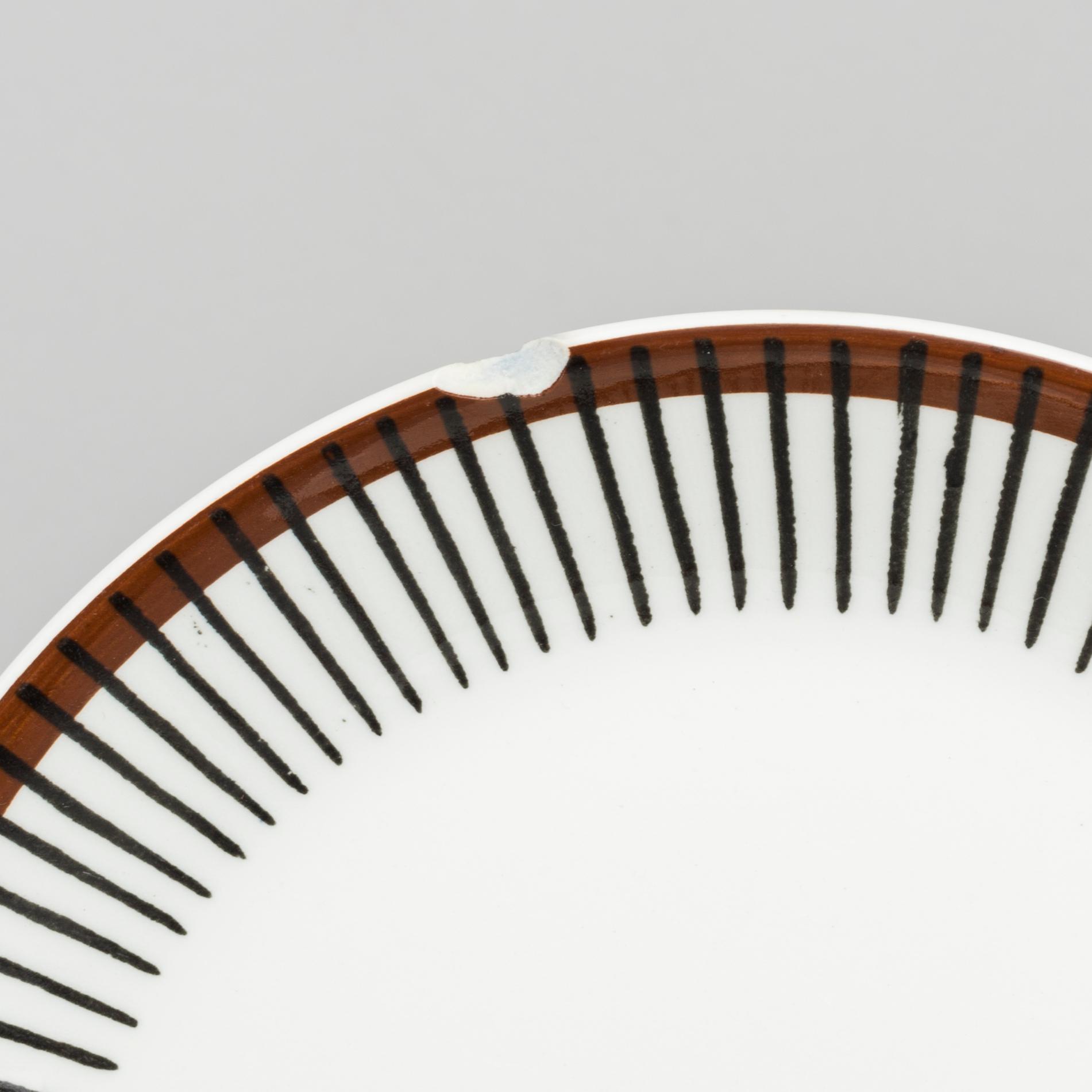 STIG LINDBERG, servis "Spisa Ribb", 42 dlr, benporslin, Gustavsberg, 1955-1974.