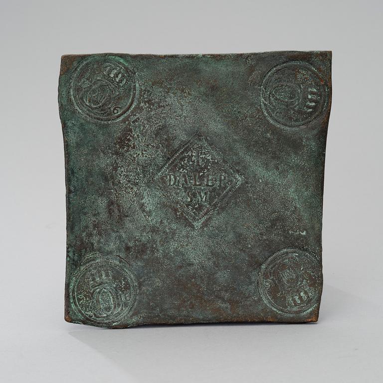 PLOOTURAHA, kuparia, 1 taaleri, SM (silvermynt) Kaarle XII, 1716.