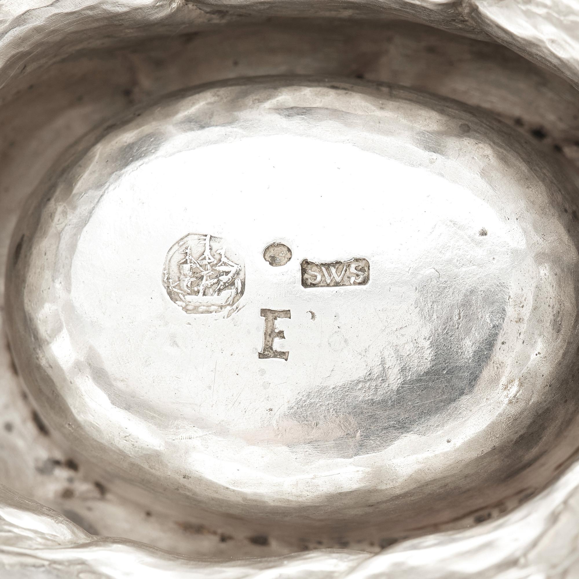 A pair of Swedish 18th century parcel-gilt salt-cellars, mark of  Stephan Westerstråhle the elder, Västervik 1763.