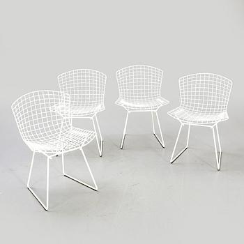 Harry Bertoia, stolar 4 st, "Side chair", Knoll international.